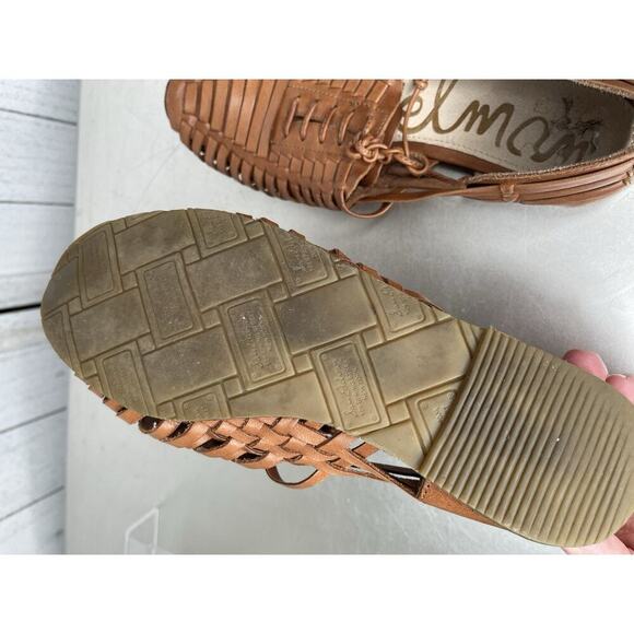 Sam Edelman Leather Woven Fisherman Shoes Summer Size 6.5 Avianna Loafer - Picture 5 of 6